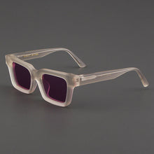 Carica l&#39;immagine nel visualizzatore di Gallery, Evove Light Clear Sunglasses Men Women Polarized Sun Glasses for Male Unisex Square Pink Yellow Blue Lens Acetate