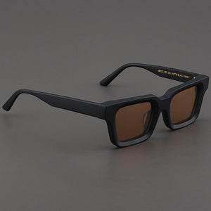 Evove Light Clear Sunglasses Men Women Polarized Sun Glasses for Male Unisex Square Pink Yellow Blue Lens Acetate