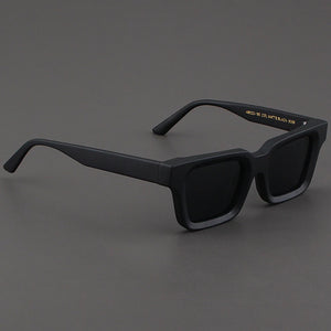Evove Light Clear Sunglasses Men Women Polarized Sun Glasses for Male Unisex Square Pink Yellow Blue Lens Acetate