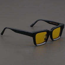 Carica l&#39;immagine nel visualizzatore di Gallery, Evove Light Clear Sunglasses Men Women Polarized Sun Glasses for Male Unisex Square Pink Yellow Blue Lens Acetate