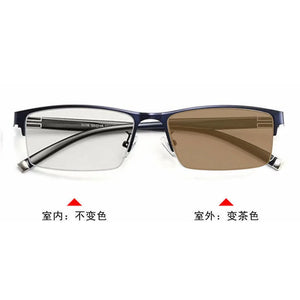 Evove Photochromic Sunglasses Men Myopia Glasses for Driving Transition Chameleon Change to Grey Anti Polar Reflection