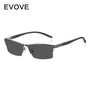Evove Photochromic Sunglasses Men Myopia Glasses for Driving Transition Chameleon Change to Grey Anti Polar Reflection