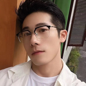 Eye Protection Anti-Blue Light Glasses Portable Blue Ray Blocking Metal Computer Goggles Ultralight Frame Eyewear Men Women