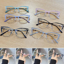 Load image into Gallery viewer, Eye Protection Anti-Blue Light Glasses Ultralight Metal Square Eyeglasses Blue Ray Blocking Optical Spectacle Eyeglass