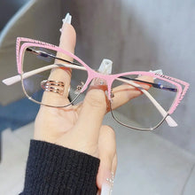 Load image into Gallery viewer, Eye Protection Anti-Blue Light Glasses Ultralight Metal Square Eyeglasses Blue Ray Blocking Optical Spectacle Eyeglass
