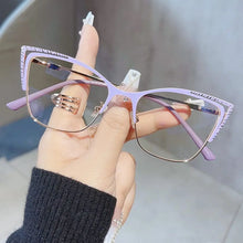 Load image into Gallery viewer, Eye Protection Anti-Blue Light Glasses Ultralight Metal Square Eyeglasses Blue Ray Blocking Optical Spectacle Eyeglass