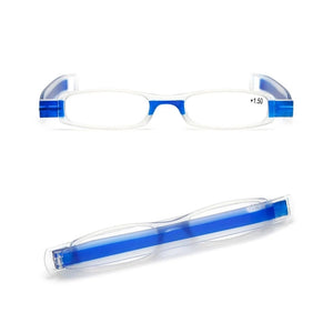 Eyeezi 360 Degree Rotation Folding Reading Glasses Frame Portable Eyeglasses Mini Presbyopia Hyperopia Glasses for Women Men