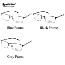 Load image into Gallery viewer, Eyeglasses Frame Men Rui Hao Eyewear Brand Rectangle Full Glasses Frame Stainless Steel Optical Spectacles TR90 Temple 3009