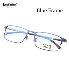 Load image into Gallery viewer, Eyeglasses Frame Men Rui Hao Eyewear Brand Rectangle Full Glasses Frame Stainless Steel Optical Spectacles TR90 Temple 3009