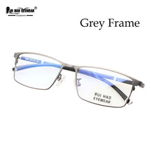 Load image into Gallery viewer, Eyeglasses Frame Men Rui Hao Eyewear Brand Rectangle Full Glasses Frame Stainless Steel Optical Spectacles TR90 Temple 3009