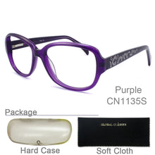 Load image into Gallery viewer, Eyeglasses Optical Prescription Glasses Vintage Butterfly Full Frame Spectacle Eyewear Lady Purple Demi Black CN1135S
