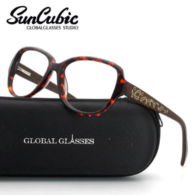Eyeglasses Optical Prescription Glasses Vintage Butterfly Full Frame Spectacle Eyewear Lady Purple Demi Black CN1135S