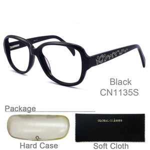 Eyeglasses Optical Prescription Glasses Vintage Butterfly Full Frame Spectacle Eyewear Lady Purple Demi Black CN1135S