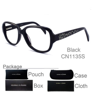 Eyeglasses Optical Prescription Glasses Vintage Butterfly Full Frame Spectacle Eyewear Lady Purple Demi Black CN1135S