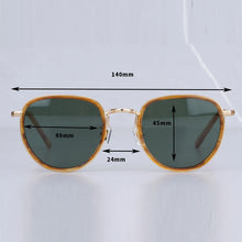 Load image into Gallery viewer, Eyeglow Pure Titanium Designer Round Sunglasses Black Men  Classical Eyeglasses Women Handmade Vintage Eyewear with Case