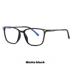 F·DRACON TR90 Eyeglass Frame Square Ultra Light Men's Reading Glasses Anti Blue Light Optical Prescription Glasses Men's 6912