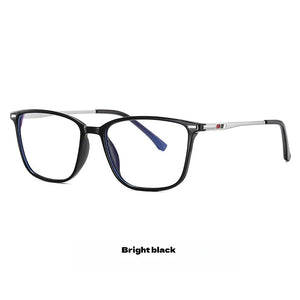 F·DRACON TR90 Eyeglass Frame Square Ultra Light Men's Reading Glasses Anti Blue Light Optical Prescription Glasses Men's 6912