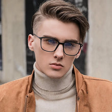 Load image into Gallery viewer, F·DRACON TR90 Eyeglass Frame Square Ultra Light Men&#39;s Reading Glasses Anti Blue Light Optical Prescription Glasses Men&#39;s 6912
