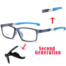Load image into Gallery viewer, FIRADA  Fashion Eyewear Retro Square TR Basketball Sports Eyeglasses Myopia Optical Prescription Glasses Frame For Men 6201G