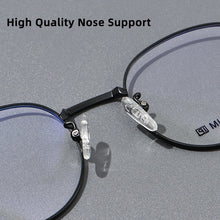 Load image into Gallery viewer, FIRADA  Comfortable Eyeglasses Vintage Luxury Round Titanium Eyewear Optical Prescription Glasses Frame Men Women JANE-MC