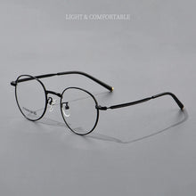 Load image into Gallery viewer, FIRADA  Comfortable Eyeglasses Vintage Luxury Round Titanium Eyewear Optical Prescription Glasses Frame Men Women JANE-MC