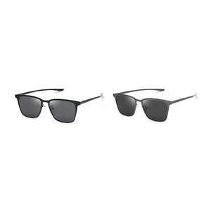 FIRADA  Luxury  Eyeglasses Men's Retro Square Aluminum Magnesium Polarized Sunglasses UV Goggles For Men Women HH63706