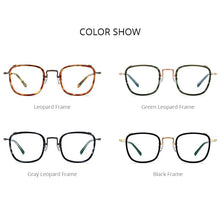 Carica l&#39;immagine nel visualizzatore di Gallery, Acetate Titanium Eyeglasses Frame Men Vintage Square Prescription Glasses Women Spectacles Eyewear F85730