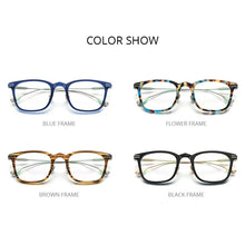 Load image into Gallery viewer, FONEX Acetate Titanium Eyeglasses Frame Men Retro Square Prescription Glasses Women  Vintage Myopia Optical Eyewear F85706