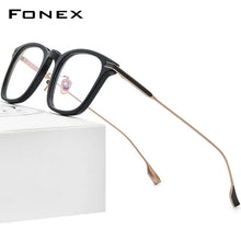 Load image into Gallery viewer, FONEX Acetate Titanium Eyeglasses Frame Men Retro Square Prescription Glasses Women  Vintage Myopia Optical Eyewear F85706