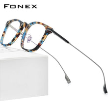 Load image into Gallery viewer, FONEX Acetate Titanium Eyeglasses Frame Men Retro Square Prescription Glasses Women  Vintage Myopia Optical Eyewear F85706