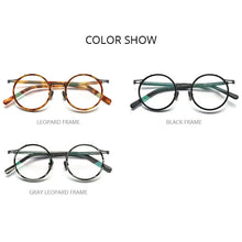 Load image into Gallery viewer, FONEX Acetate Titanium Glasses Frame Men  Retro Vintage Round Prescription Eyeglasses Women Spectacle Optical Eyewear F85676