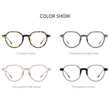Load image into Gallery viewer, FONEX Acetate Titanium Glasses Frame Men Vintage Polygon Prescription Eyeglasses Women Myopia Optical Spectacles Eyewear LILAC