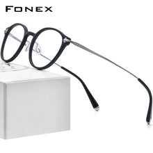 Load image into Gallery viewer, Acetate Titanium Glasses Frame Women Vintage Round Prescription Eyeglasses Men Myopia Optical Spectacles Eyewear BY88003