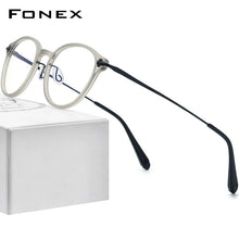 Load image into Gallery viewer, Acetate Titanium Glasses Frame Women Vintage Round Prescription Eyeglasses Men Myopia Optical Spectacles Eyewear BY88003