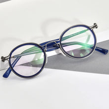 Load image into Gallery viewer, FONEX Alloy Eyeglasses Frame Men Retro Vintage Round Prescription Glasses   Women Optical Korean Screwless Eyewear F1024