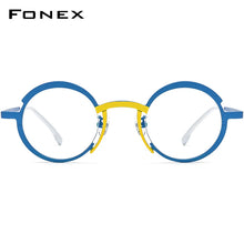 Load image into Gallery viewer, Colorful Titanium Eyeglasses Frame Women Retro Round Prescription Glasses Myopia Optical Eyewear F85773