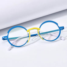 Load image into Gallery viewer, Colorful Titanium Eyeglasses Frame Women Retro Round Prescription Glasses Myopia Optical Eyewear F85773