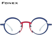 Load image into Gallery viewer, Colorful Titanium Eyeglasses Frame Women Retro Round Prescription Glasses Myopia Optical Eyewear F85773
