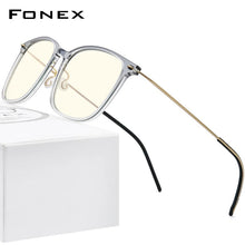 Load image into Gallery viewer, FONEX Computer Glasses Women 2020 Anti Blue Light Blocking Eyeglasses Men Screwless Eyewear FAB010  (Nylon Frame B Titanium Arm)