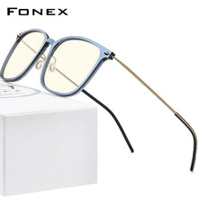 Load image into Gallery viewer, FONEX Computer Glasses Women 2020 Anti Blue Light Blocking Eyeglasses Men Screwless Eyewear FAB010  (Nylon Frame B Titanium Arm)