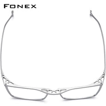 Load image into Gallery viewer, Pure Titanium Glasses Frame Men Full Rim Retro Vintage Square Prescription Eyeglasses Myopia Optical Frames Eyewear F85722