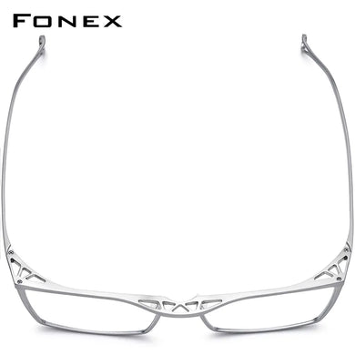 Pure Titanium Glasses Frame Men Full Rim Retro Vintage Square Prescription Eyeglasses Myopia Optical Frames Eyewear F85722