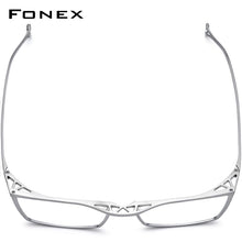 Load image into Gallery viewer, Pure Titanium Glasses Frame Men Full Rim Retro Vintage Square Prescription Eyeglasses Myopia Optical Frames Eyewear F85722