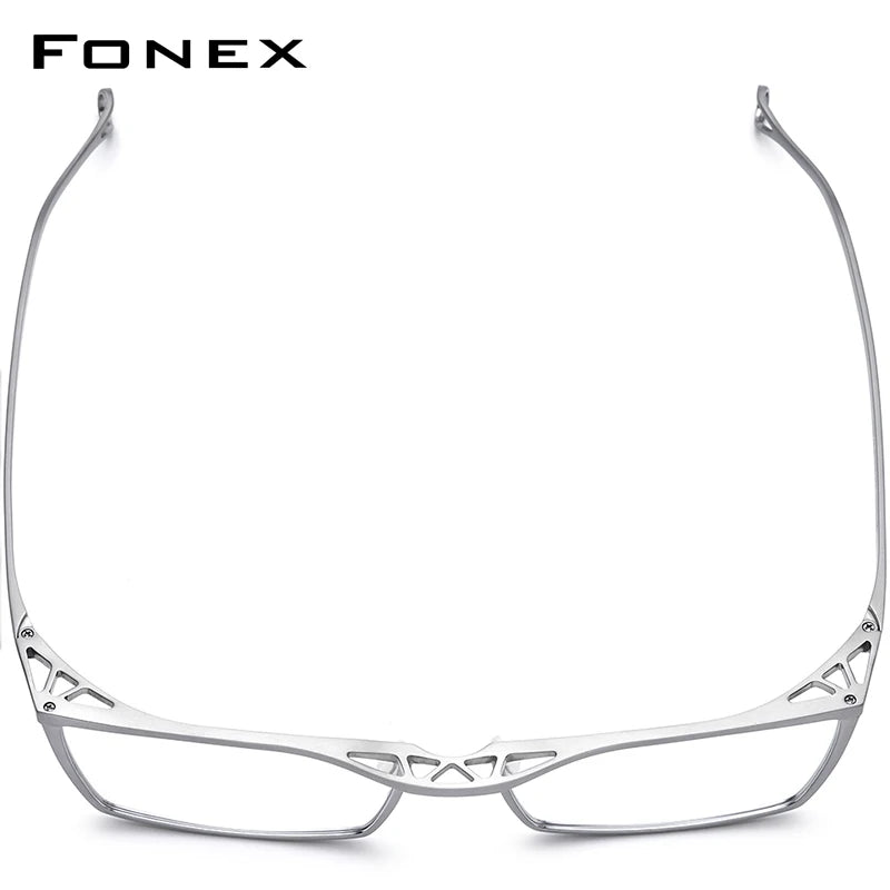 Pure Titanium Glasses Frame Men Full Rim Retro Vintage Square Prescription Eyeglasses Myopia Optical Frames Eyewear F85722
