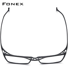Load image into Gallery viewer, Pure Titanium Glasses Frame Men Full Rim Retro Vintage Square Prescription Eyeglasses Myopia Optical Frames Eyewear F85722