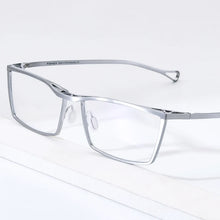 Load image into Gallery viewer, Pure Titanium Glasses Frame Men Full Rim Retro Vintage Square Prescription Eyeglasses Myopia Optical Frames Eyewear F85722
