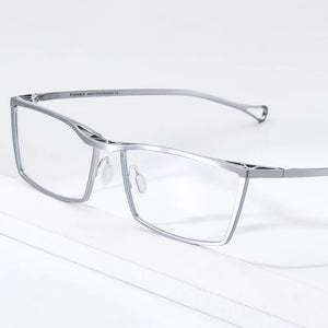 Pure Titanium Glasses Frame Men Full Rim Retro Vintage Square Prescription Eyeglasses Myopia Optical Frames Eyewear F85722