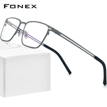 Load image into Gallery viewer, FONEX Pure Titanium Glasses Frame Men Square Eyewear   Male Classic Full Optical Prescription Eyeglasses Frames F85779
