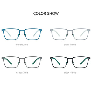FONEX Pure Titanium Glasses Frame Men Square Eyewear   Male Classic Full Optical Prescription Eyeglasses Frames F85779