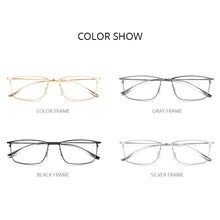 Carica l&#39;immagine nel visualizzatore di Gallery, FONEX Titanium Alloy Glasses Frame Men Square Myopia Prescription Eyeglasses Frames 2020  Full Optical Korean Eyewear 8105